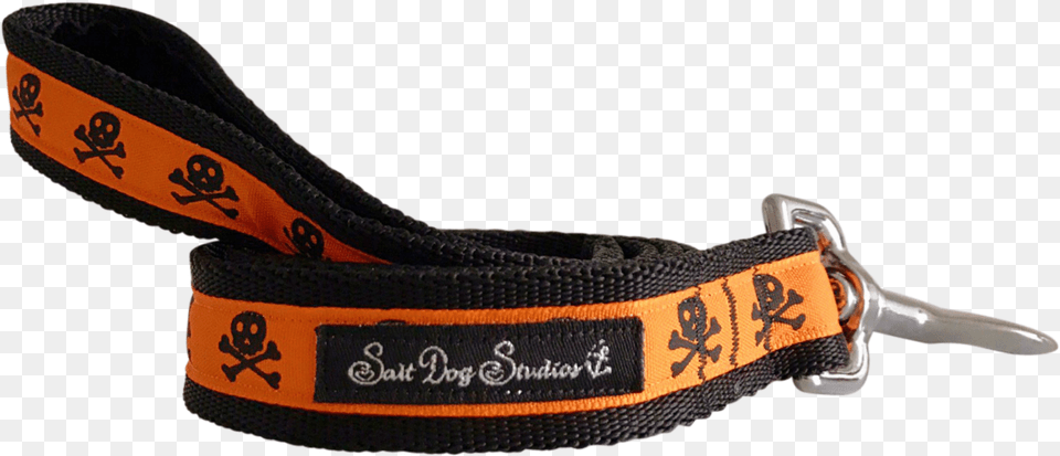 Orange On Black Skulls Ribbon Dog Lead, Leash, Accessories, Strap, Bag Free Transparent Png