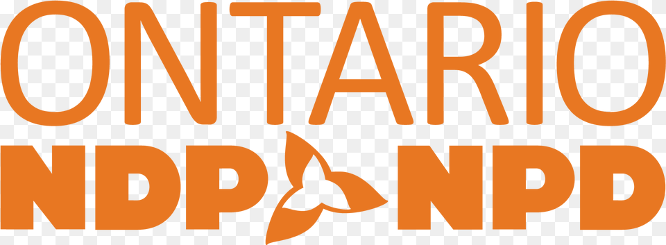 Orange Ontario Ndp Logo, Text, Bulldozer, Machine Free Png Download