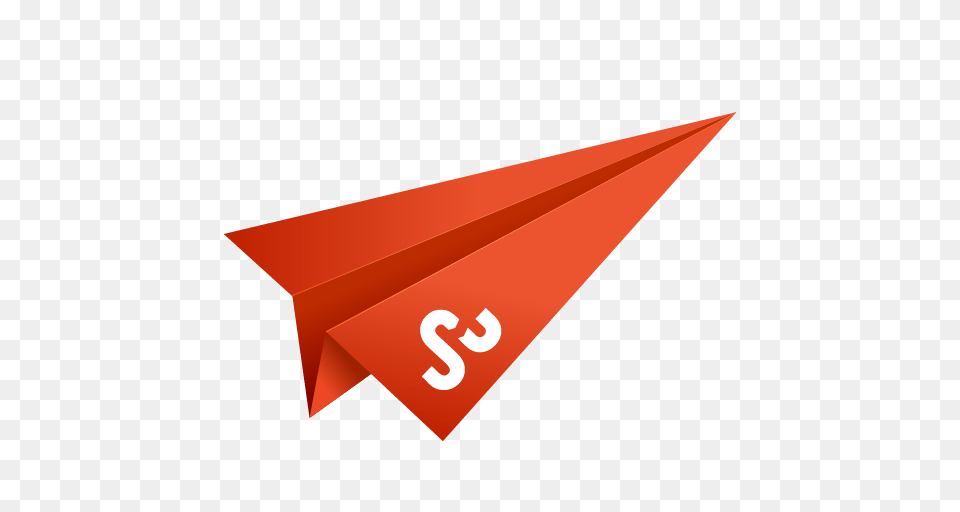 Orange Origami Paper Plane Social Media Stumbleupon Icon, Text Png