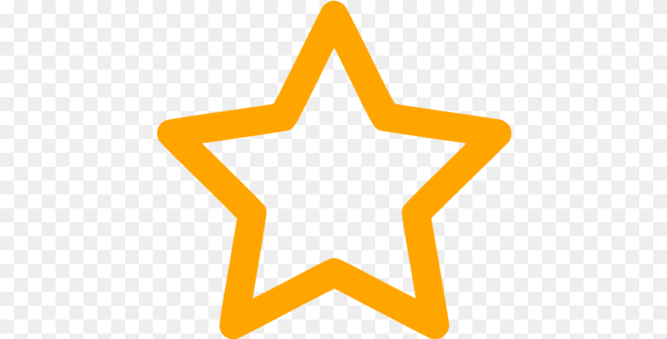 Orange Outline Star Icon Orange Star With Outline, Star Symbol, Symbol Free Png Download