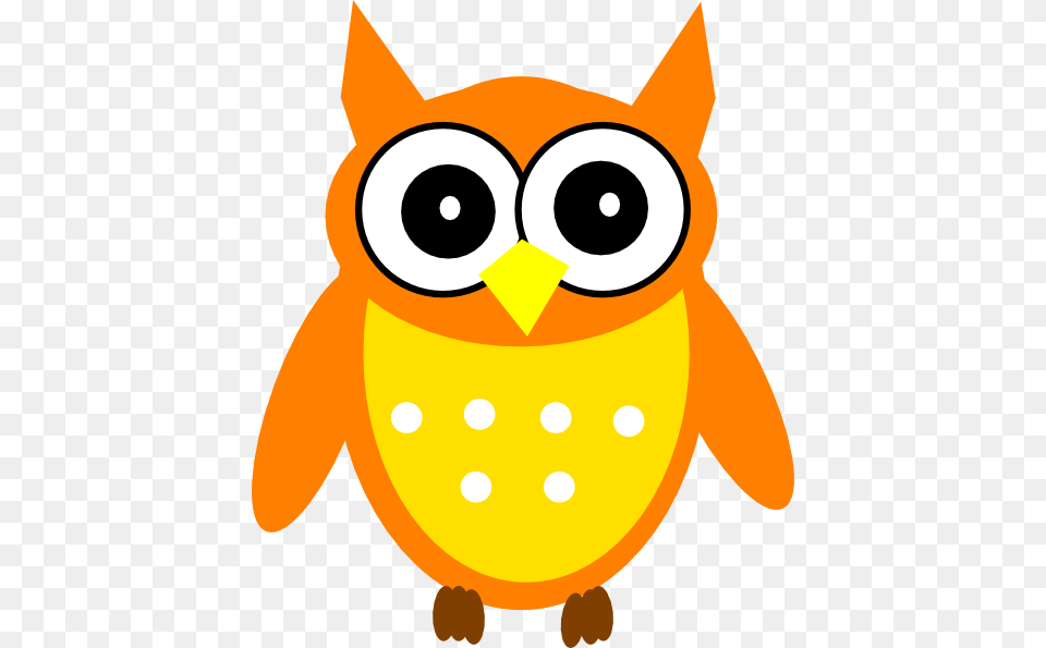 Orange Owl Clip Art, Animal, Bear, Mammal, Wildlife Png Image