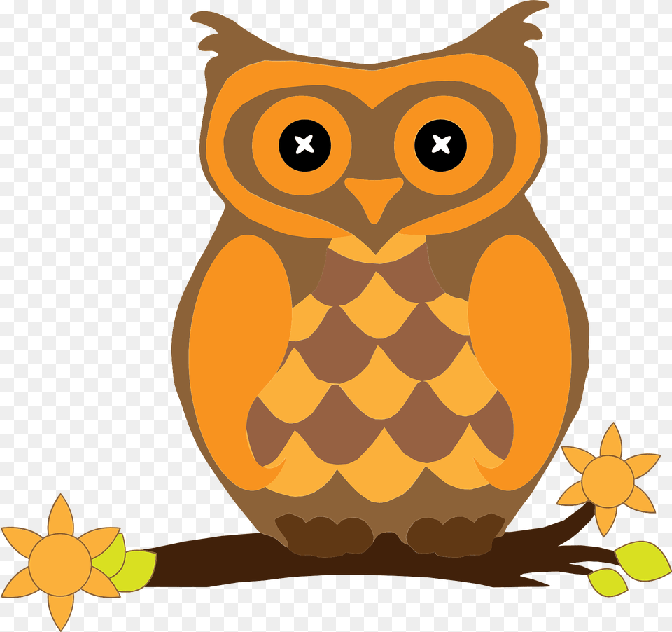 Orange Owl Clipart, Animal, Bird, Fish, Sea Life Free Png Download