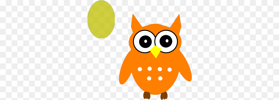 Orange Owl Svg Clip Art For Web Cartoon, Animal, Bird, Penguin Free Png Download