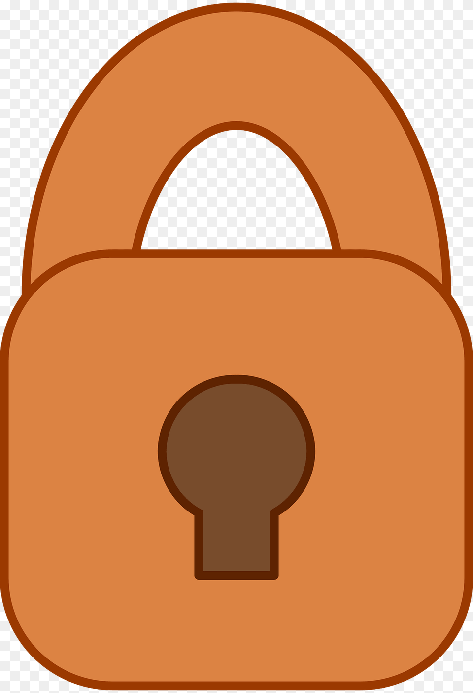 Orange Padlock Closed Clipart Free Png Download