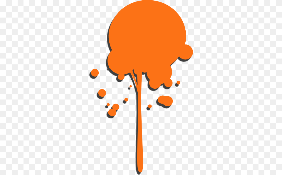 Orange Paint Drip Clip Art, Stain Free Png