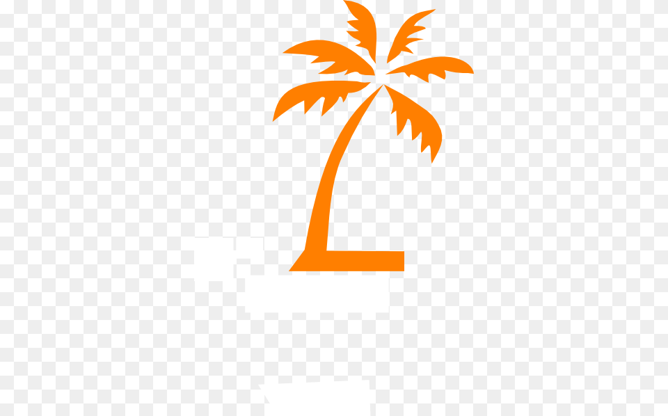 Orange Palm Tree Clip Art, Leaf, Palm Tree, Plant, Animal Png Image