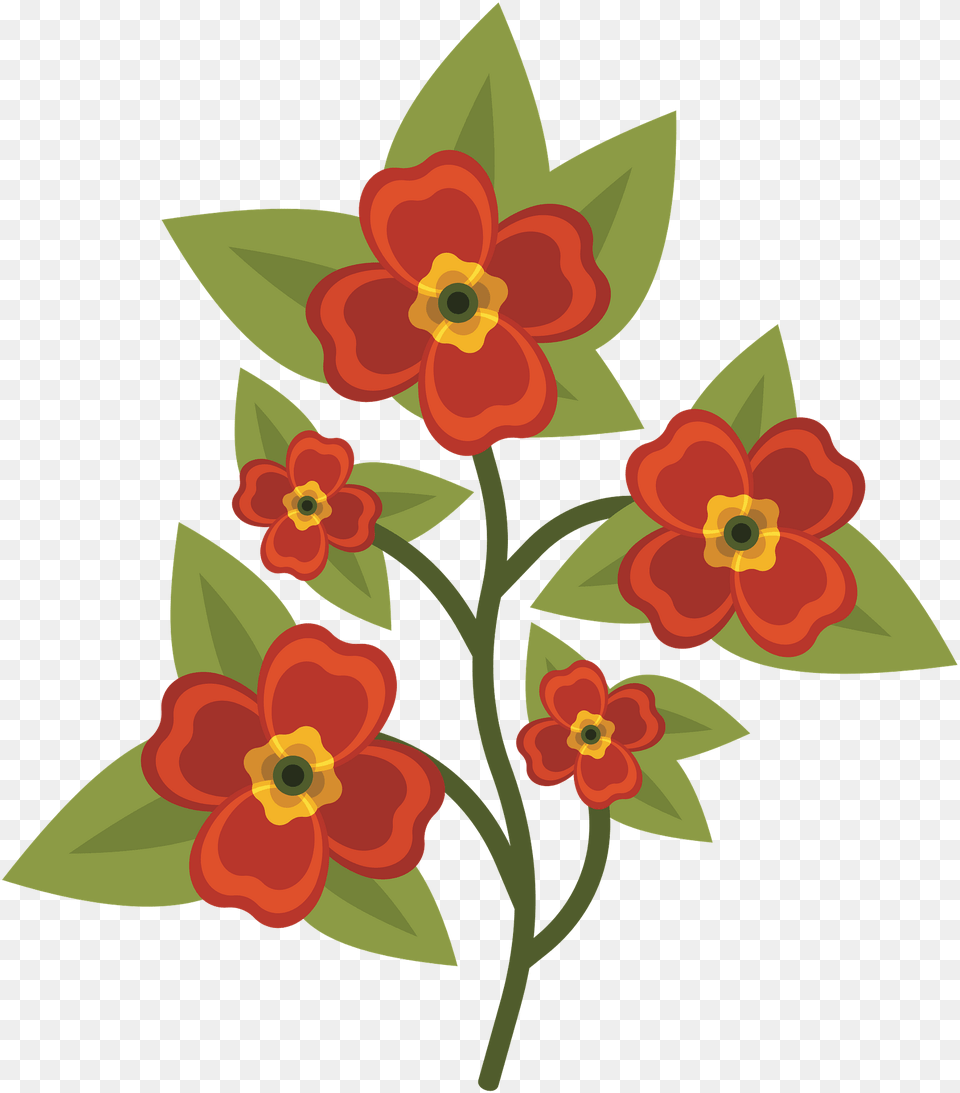 Orange Pansy Flowers Clipart, Art, Floral Design, Graphics, Pattern Free Png Download