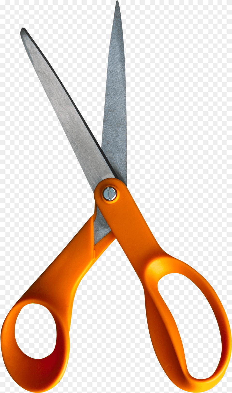 Orange Paper Scissors Transparent Stickpng Download Scissors, Blade, Shears, Weapon, Dagger Png Image