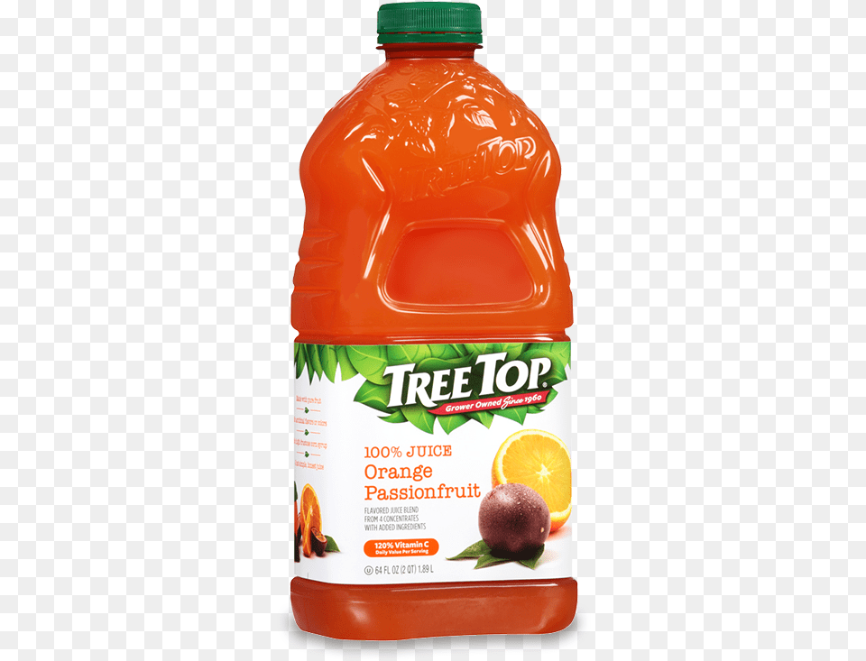 Orange Passionfruit Juice 64oz Tree Top Pineapple Orange Juice, Beverage, Ketchup, Food, Fruit Free Transparent Png