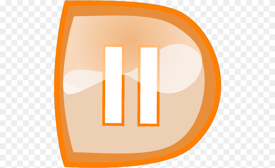 Orange Pause Button Icons, Disk Png
