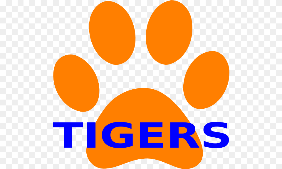 Orange Paw Print Tigers Growth Of Baby In Womb, Logo Free Png