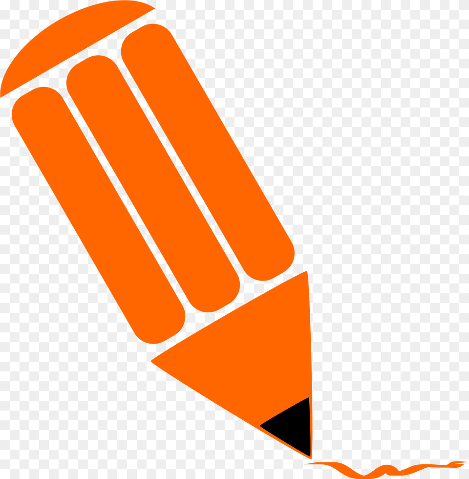 Orange Pencil Clip Art Image Education Vector Icon, Weapon, Dynamite Free Png Download
