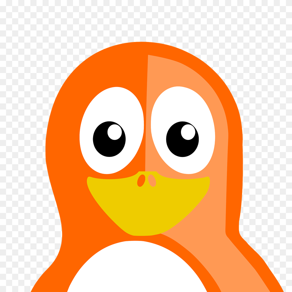 Orange Penguin Clipart Png