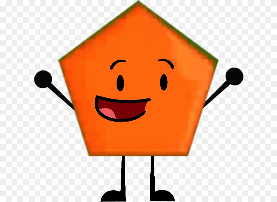 Orange Pentagon Shape Battle Pentagon Shapes Clip Art, Face, Head, Person Free Png