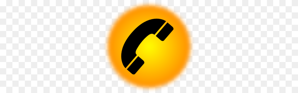 Orange Phone Icon Clip Art, Disk, Symbol Free Png