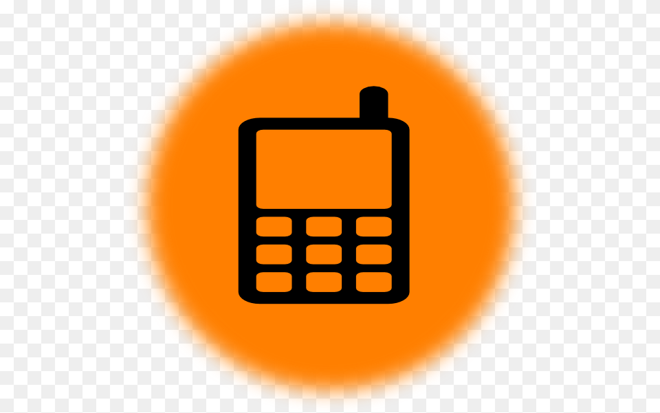 Orange Phone Icon Images Yellow Phone Icon Red Phone Orange Mobile Phone For Cv, Electronics, Mobile Phone, Texting Png Image