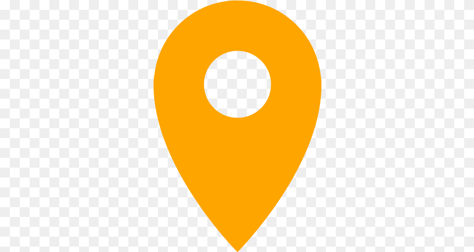 Orange Pin 8 Icon Yellow Location Icon, Guitar, Musical Instrument, Plectrum Png