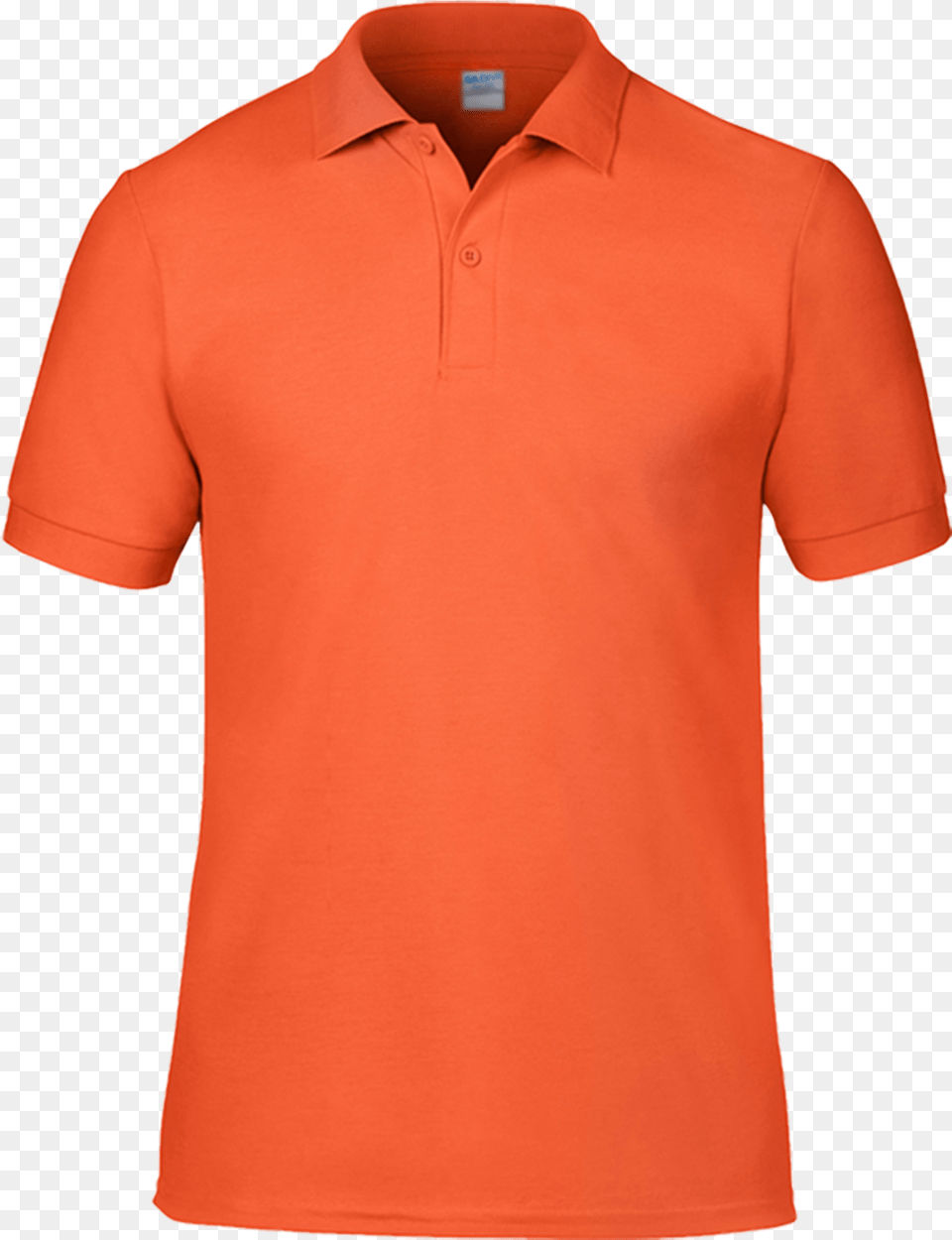 Orange Plain Orange T Shirt With Collar, Clothing, T-shirt, Sleeve Free Png Download