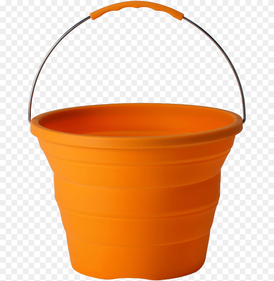 Orange Plastic Bucket Image Transparent Background Bucket Clipart, Ammunition, Grenade, Weapon Free Png