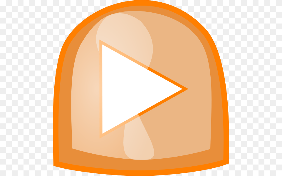 Orange Play Button Clip Arts Download, Clothing, Hat, Cap, Triangle Free Transparent Png