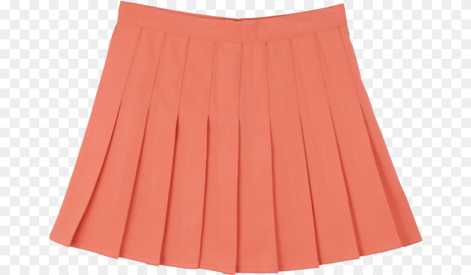 Orange Pleated Skirt Skirt, Clothing, Miniskirt Png