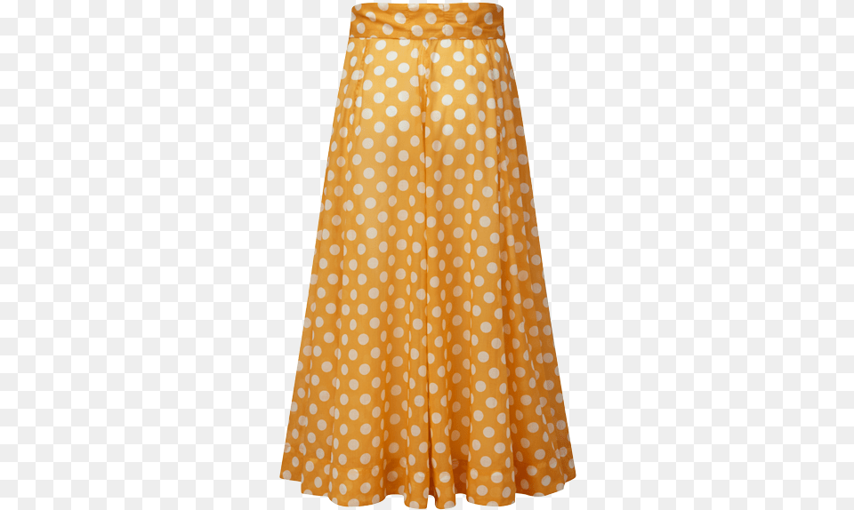 Orange Polka Dot Sheer Beach Skirt Polka Dot, Clothing, Pattern, Miniskirt Free Png