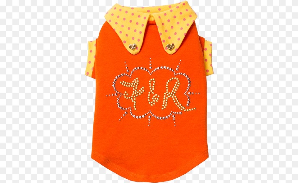 Orange Polka Dot Top Polka Dot, Applique, Pattern, Clothing, Coat Png Image