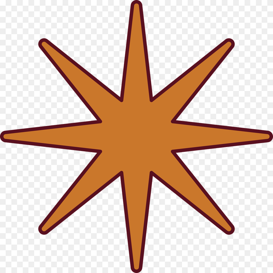 Orange Polygone Star Clipart, Star Symbol, Symbol Free Png Download