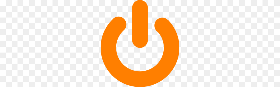 Orange Power Button Clip Art For Web, Electronics, Hardware, Astronomy, Moon Free Png