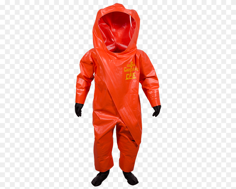Orange Protection Suit Against Bacteria And Viruses, Clothing, Coat, Hoodie, Knitwear Free Png Download