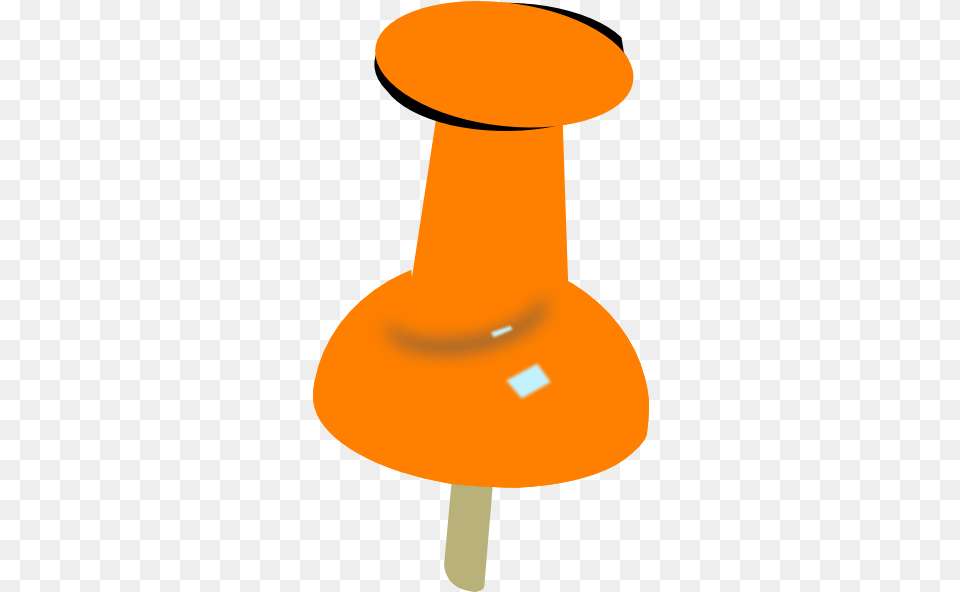 Orange Push Pin Clipart Clip Art Png Image