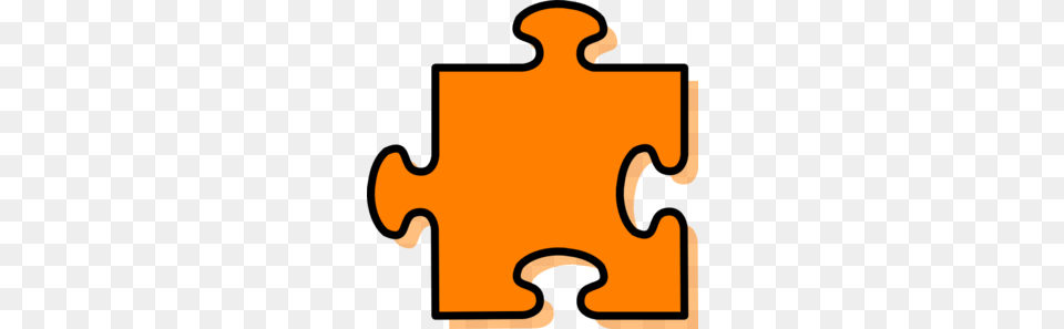 Orange Puzzle Piece Clip Art, Game, Jigsaw Puzzle Free Png Download