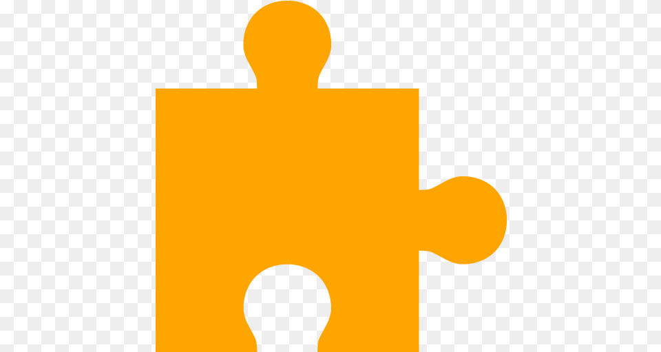 Orange Puzzle Piece Icon Transparent Puzzle Piece Icon, Person, Head Free Png Download