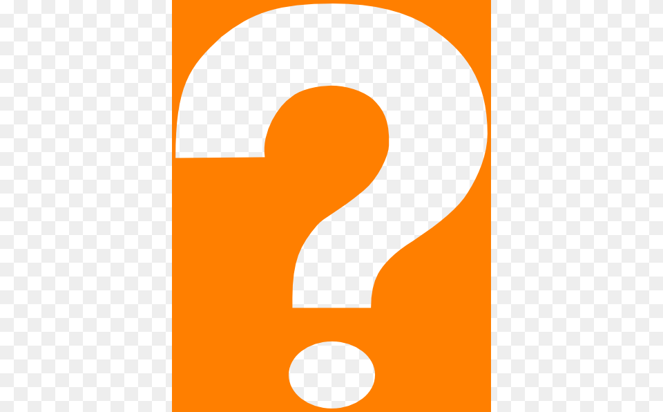 Orange Question Mark, Number, Symbol, Text Png