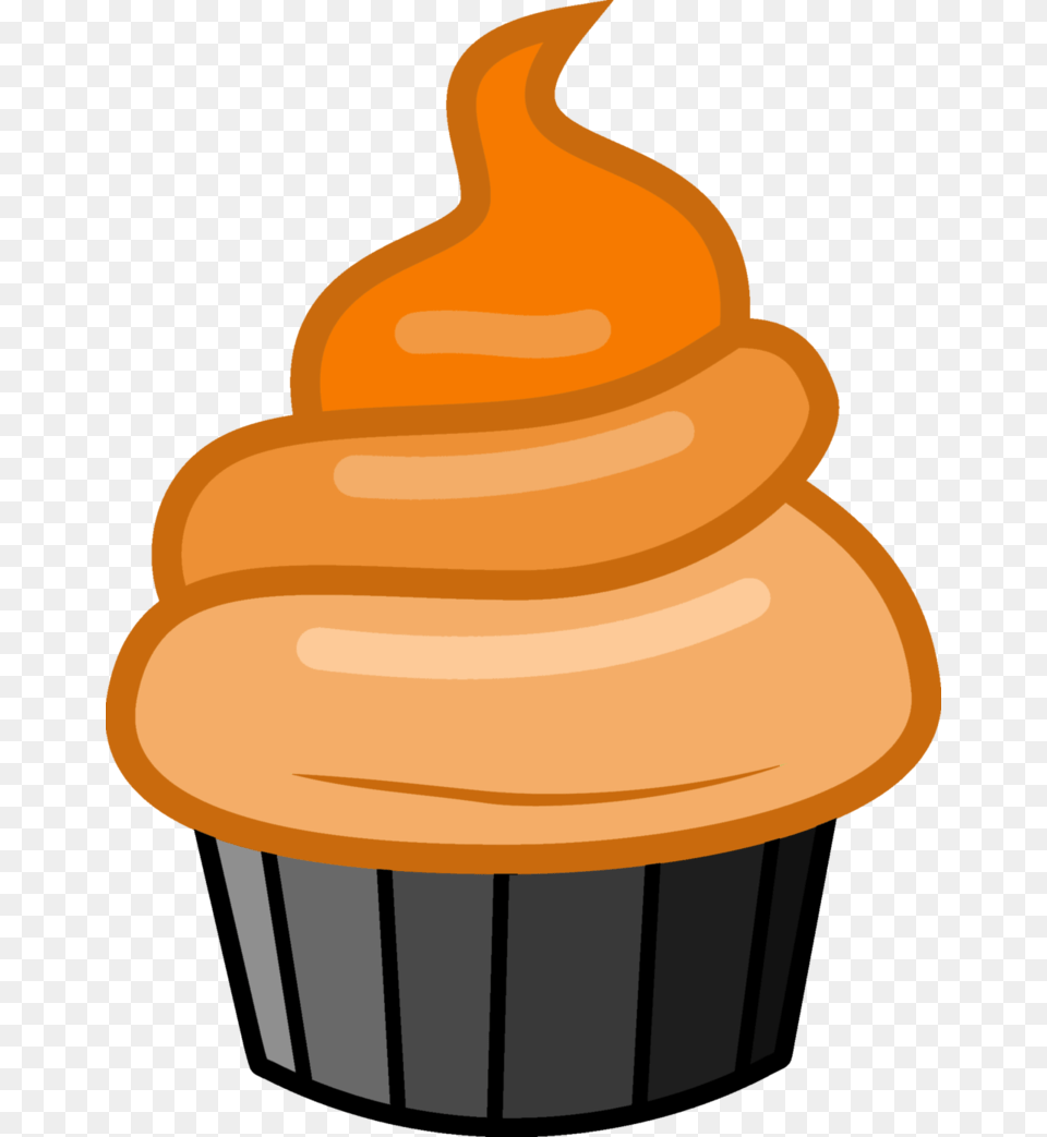 Orange Rainbow Cupcake By Magicdog93 Cupcake Rainbow Mlp Luna Cupcake, Cake, Cream, Dessert, Food Free Transparent Png