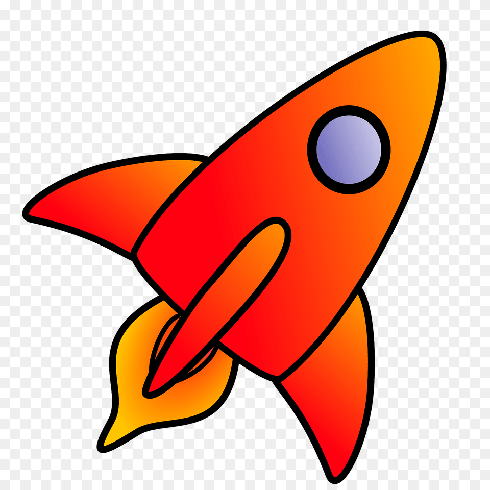 Orange Rocket Clipart, Animal, Sea Life, Fish Free Png