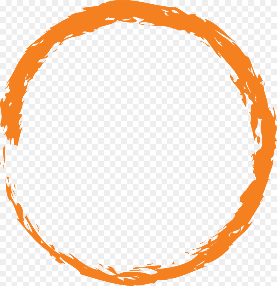 Orange Round Circle Paint Brush Circulo De Pintura, Oval, Face, Head, Person Free Png
