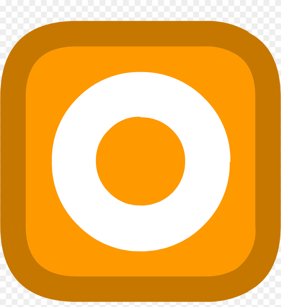 Orange Rounded Block Clipart Png