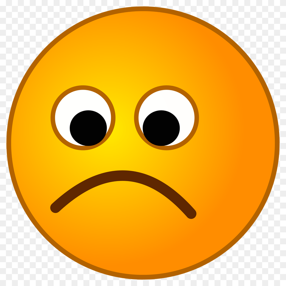 Orange Sad Face Clipart Download Clipart, Astronomy, Moon, Nature, Night Png Image