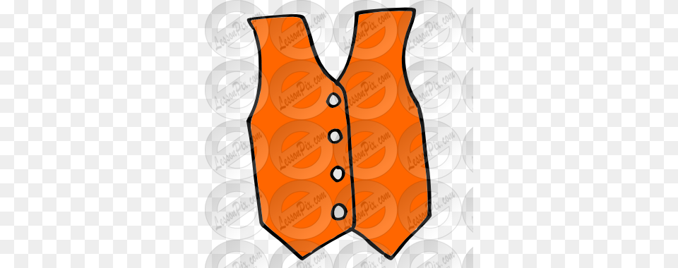 Orange Safety Vest Clip Art, Clothing, Lifejacket, Dynamite, Weapon Free Png Download
