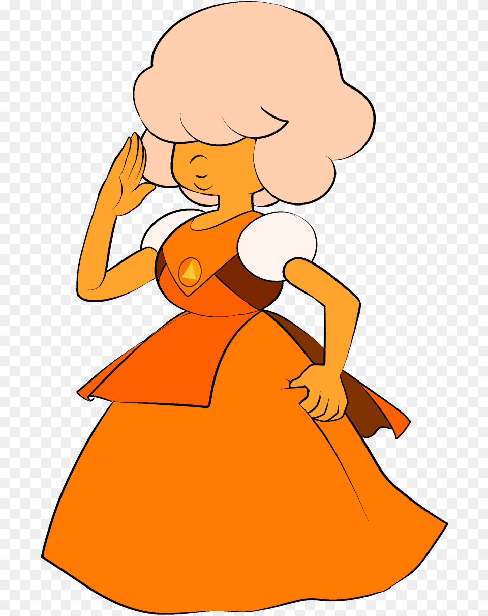 Orange Sapphire Gemcrust Wikia Fandom Steven Universe Gem Fusions, Person, Cartoon, Clothing, Dress Png