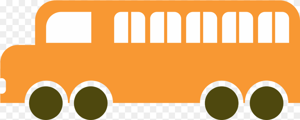 Orange School Bus Clipart Icon For Print Orange Bus Clipart, School Bus, Transportation, Vehicle, Moving Van Free Png Download