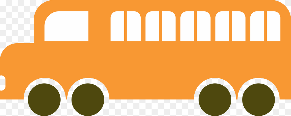 Orange School Bus Clipart Icon For Print Orange Bus Clipart, Transportation, Vehicle, School Bus, Moving Van Free Png