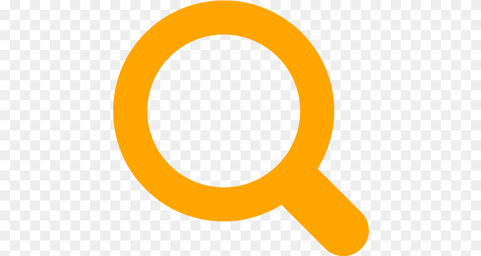 Orange Search 12 Icon Orange Magnifying Glass Png Image