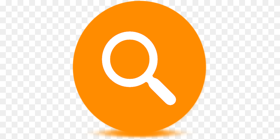 Orange Search For Google Bitcoin Logo, Magnifying Free Png Download