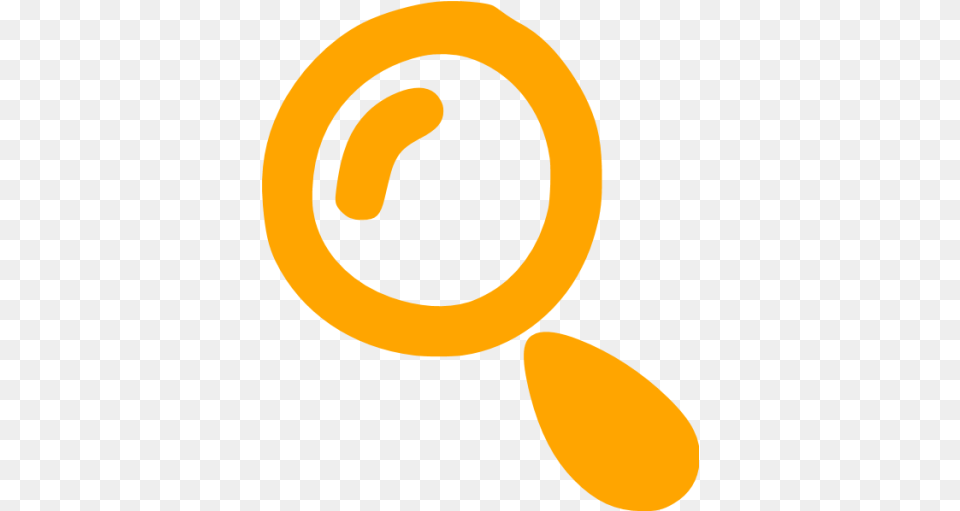 Orange Search Icon Orange Search Logo, Cutlery, Spoon Free Transparent Png