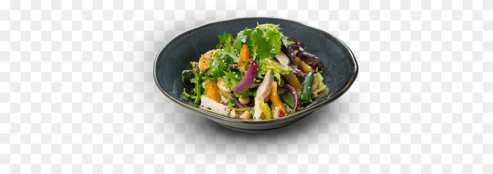 Orange Sesame Chicken Salad Raw Salad Wagamama, Food, Food Presentation, Meal, Lunch Free Png Download