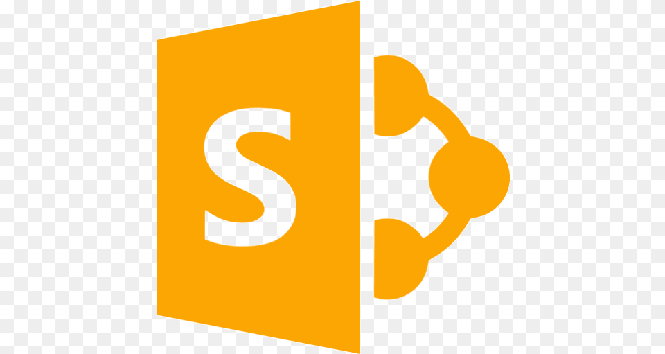 Orange Share Point Icon Sharepoint Logo, Sign, Symbol, Text Png Image