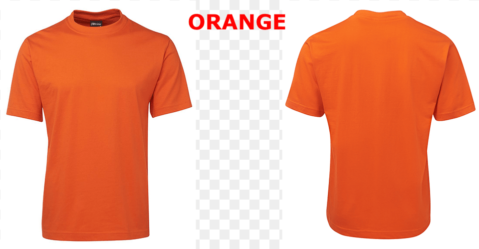 Orange Shirt Front Back, Clothing, T-shirt Free Png Download