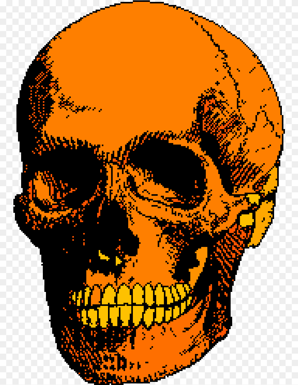 Orange Skull Tumblr Overlay Discovered By Am Skull, Adult, Bride, Female, Person Png Image